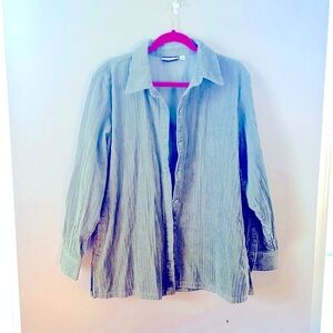 Croft & Barrow Ribbed Button Up Shacket